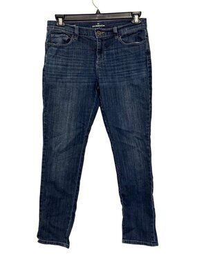 Liz Claiborne City Fit Skinny Boyfriend Jeans Size 6 Blue Denim